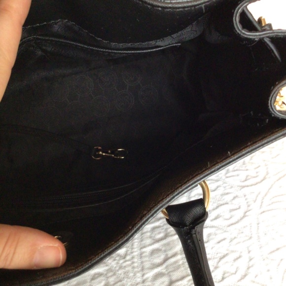 Michael Kors Black Saffiano Leather Hamilton Medium Satchel - Picture 4 of 13